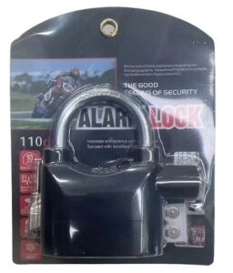 CANDADO CON ALARMA K102S ALUMINIO CORTO negro 60u