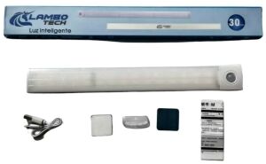 BARRA LUZ INTELIGENTE CON SENSOR 30cm RECARGABLE USB LAMBO TECH C-K1125 100u