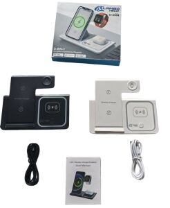 CARGADOR INALAMBRICO 3en1 PLEGABLE LAMBO TECH LT-2504 RECARGABLE 50u