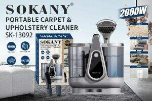 Aspiradora Limpiador a Vapor de Tapizado Alfombra Auto Sokany SK-13092 1.5l 2000w 3u