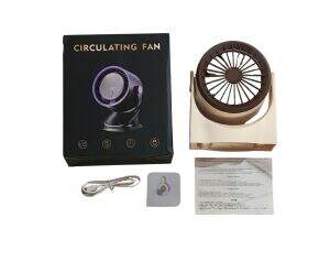 Ventilador de Escritorio Circulante Portatil Recargable USB 40u