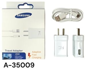 CARGADOR SAMSUNG 25w CABEZAL+CABLE USB-C 500u