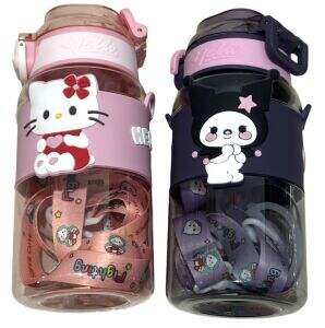 BOTELLA DE AGUA SANRIO PLASTICO 600ml 80u