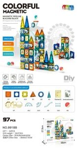 BLOQUE DE CONSTRUCCION MAGNETICO 9918B x97pcs 24u