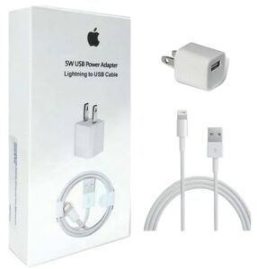 CARGADOR IPHONE CABEZAL+CABLE 5w Lightning-USB 500u