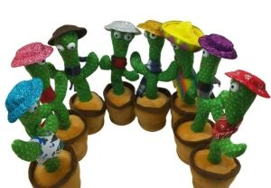 Cactus Bailarin Musical con Sobrero y Bufanda Surtido 100u