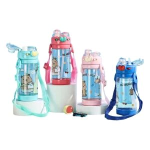 BOTELLA DE AGUA  PLASTICA CAPYBARA XNX-6781 450ml 4modelos SURTIDO 60u