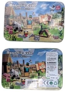 BLOQUES MAGNETICOS BZ96-1BT MAGNETIC CUBE CAJA METALICA x60pcs 96u