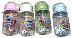 BOTELLA DE AGUA STITCH PLASTICO 490ml 60u