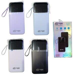 CARGADOR PORTATIL POWER BANK CARGA RAPIDA 22.5w LAMBO TECH C-CQ903 20000mAh 100u