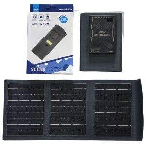 CARGADOR SOLAR PORTATIL POWER BANK RS-10W 3000mAh 40u