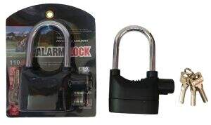 CANDADO CON ALARMA K102S ALUMINIO LARGO negro 60u
