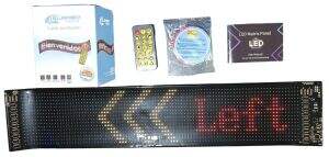 CARTEL LED FLEXIBLE LAMBO TECH 16x96px RGB PERSONALIZADO PARA AUTOS 59.5x12cm 40u