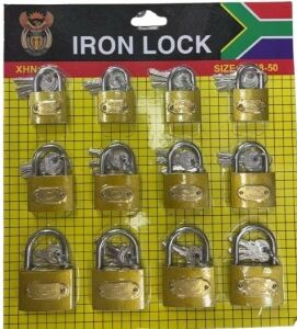 CANDADO BLISTER DORADO 32-38-50 20u